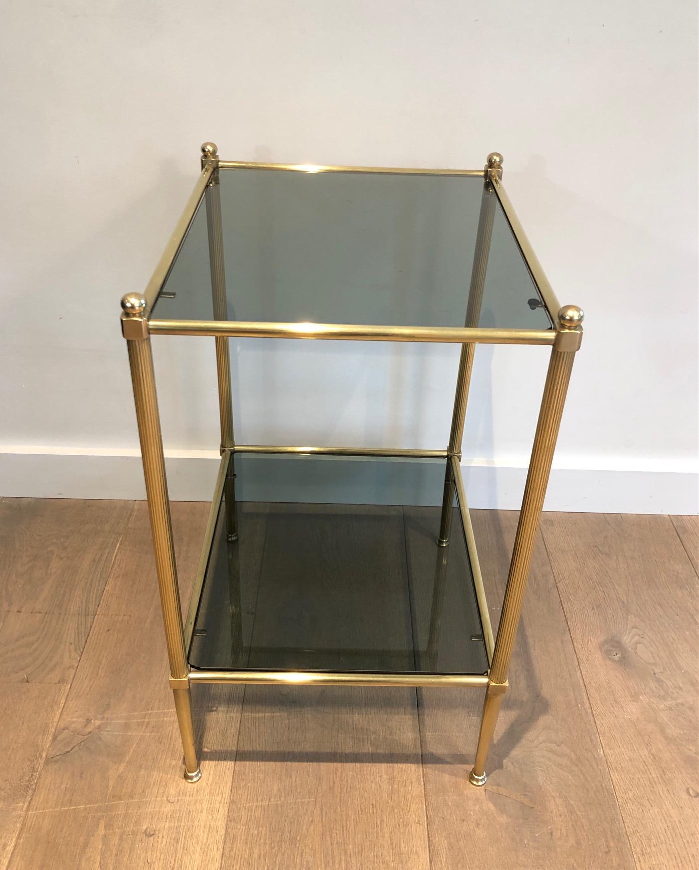 Neoclassical Style Brass Side Table 5