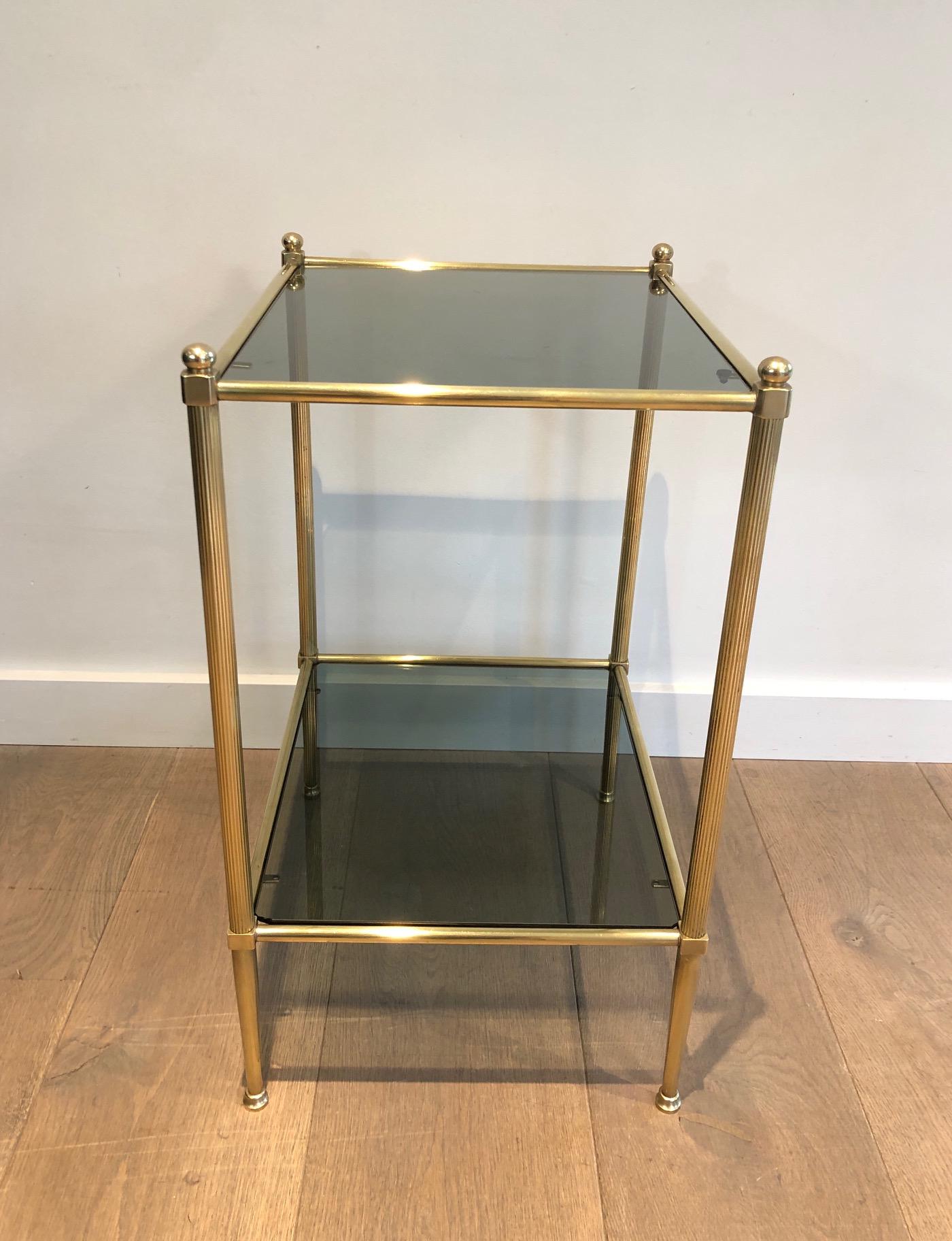 Neoclassical Style Brass Side Table 6