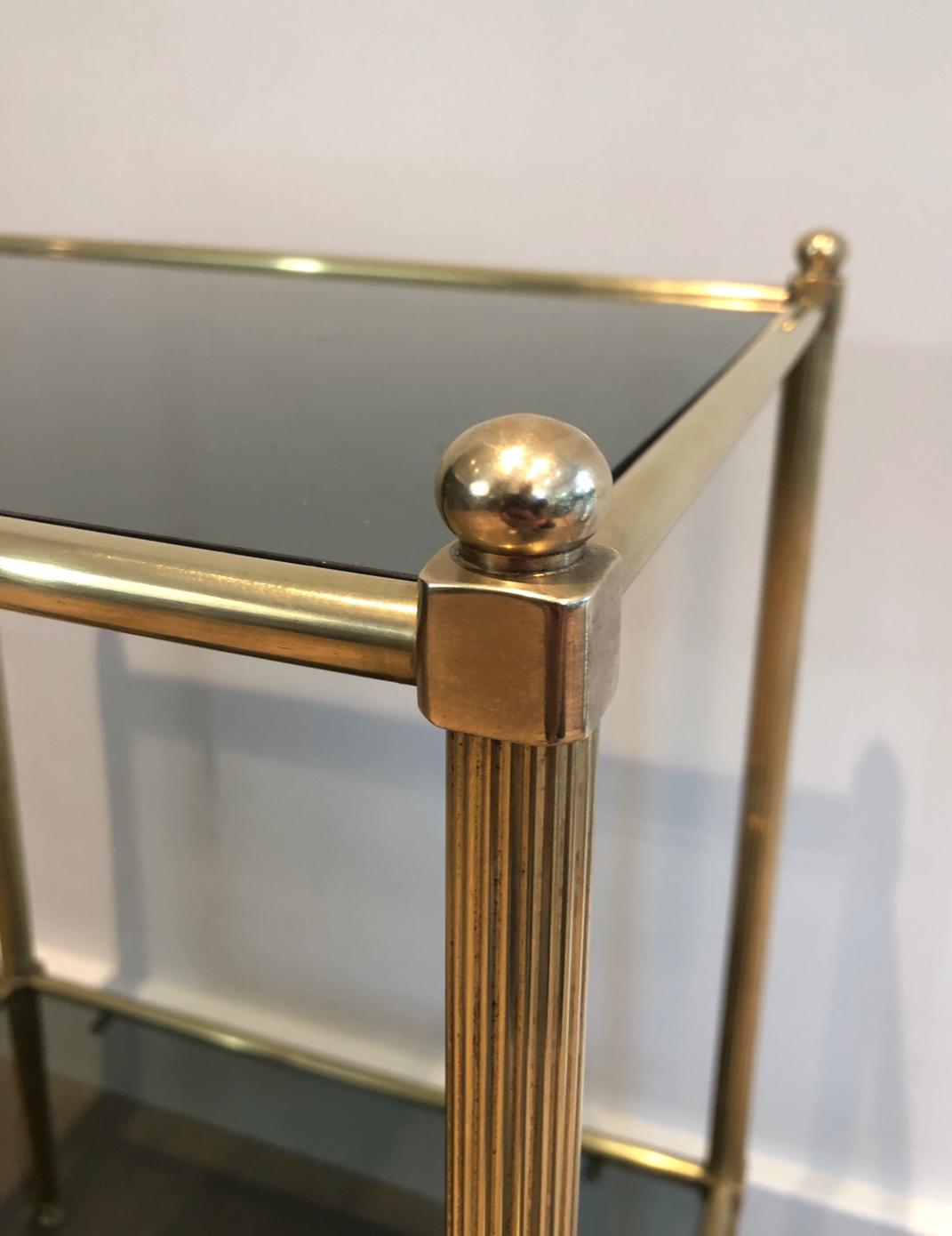 European Neoclassical Style Brass Side Table