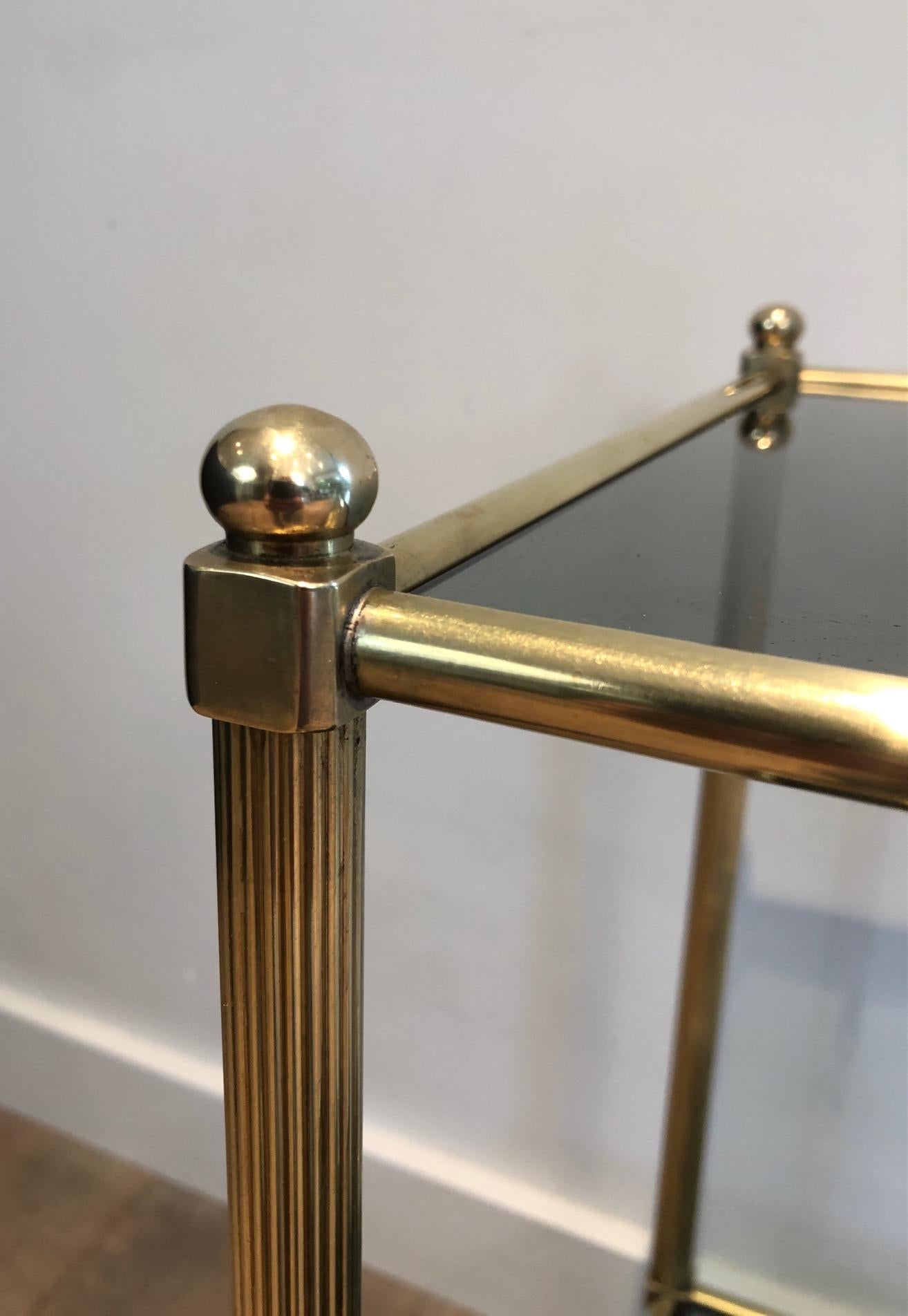Neoclassical Style Brass Side Table 1