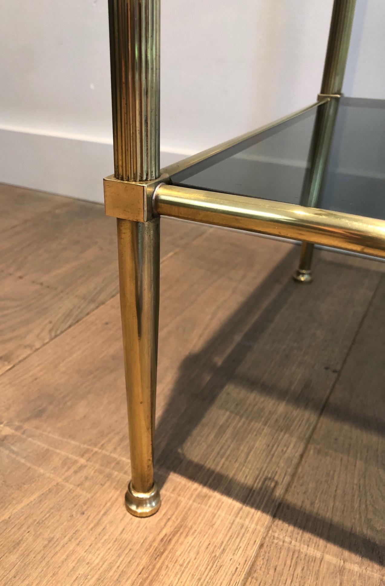Neoclassical Style Brass Side Table 2