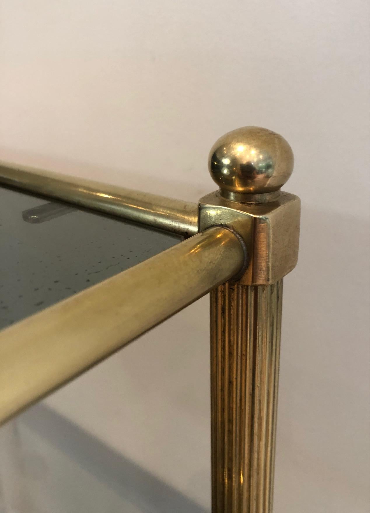 Neoclassical Style Brass Side Table 3