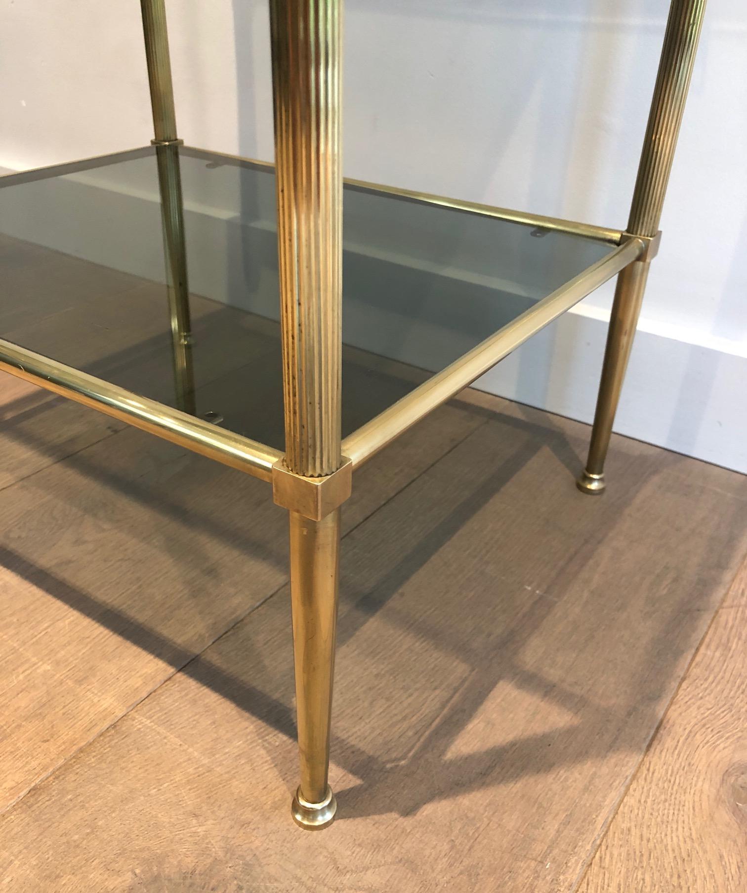 Neoclassical Style Brass Side Table 4
