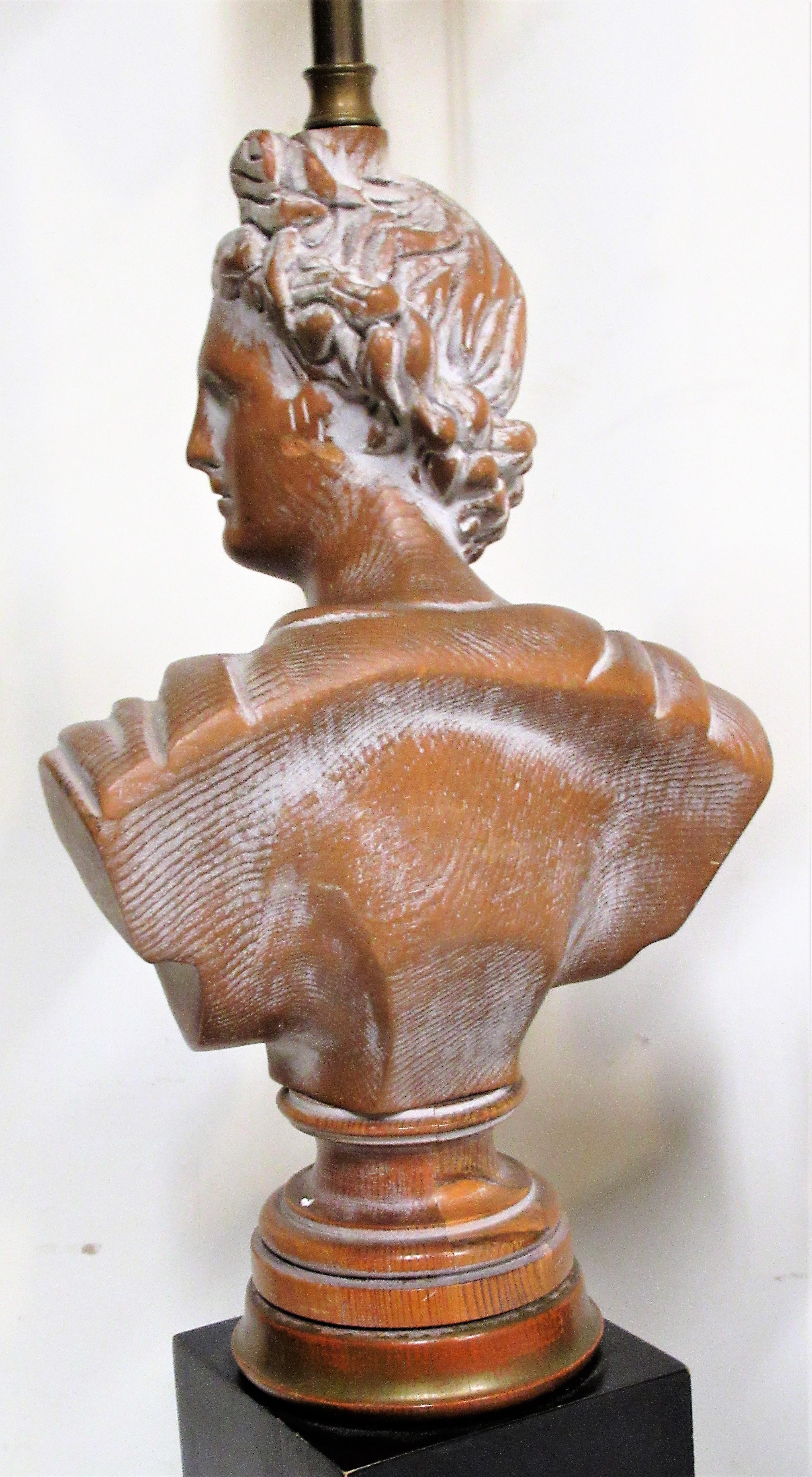 20th Century Neoclassical Style Bust Lamps of Daphne and Apollo
