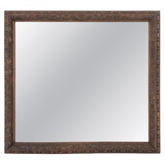 Neoclassical Style Vintage Carved Wood Framed Mirror