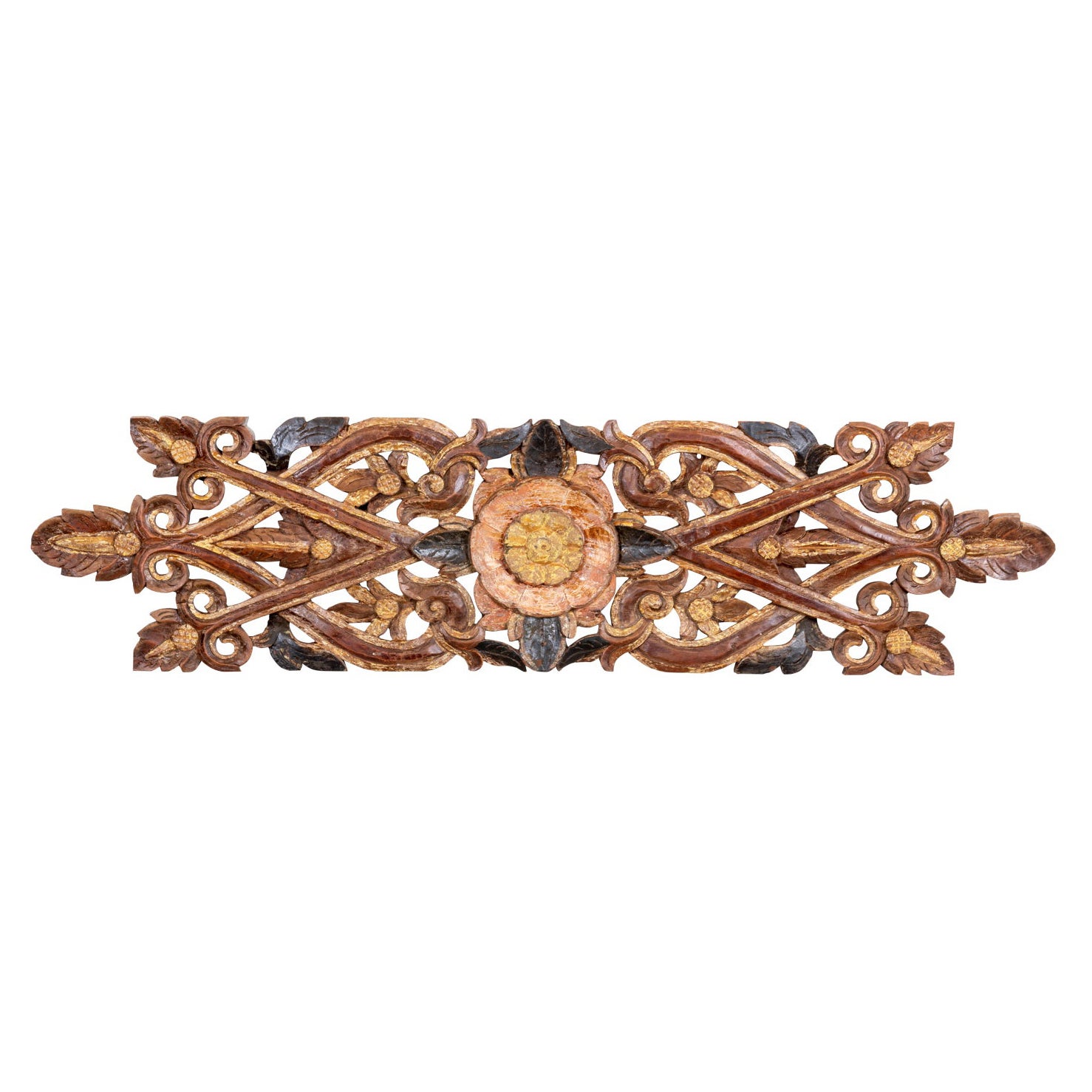 Neoclassical Style Carved Wood Wall Plaque