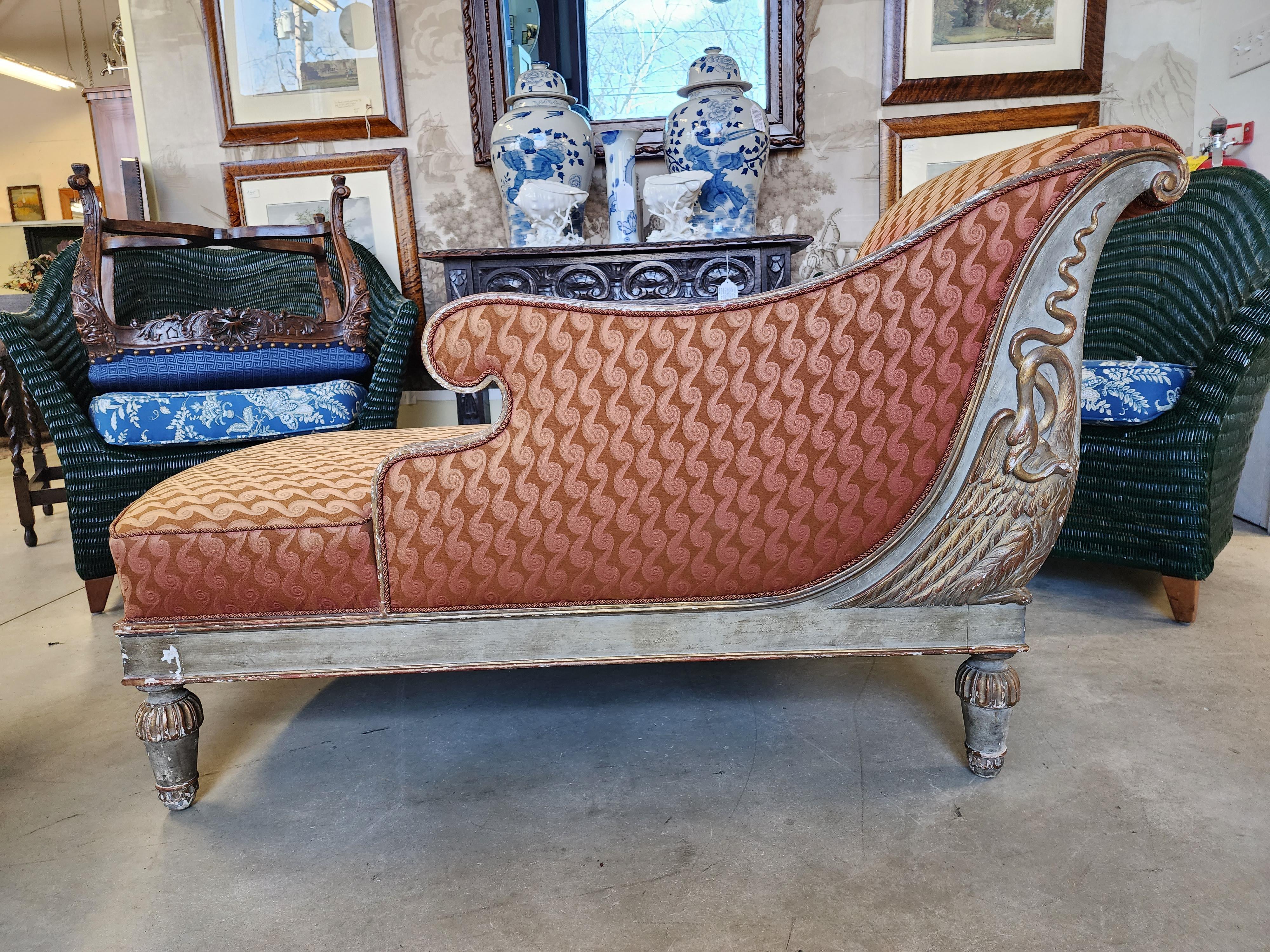 Neoclassical Style Chais Lounge In Good Condition In Hudson, NY