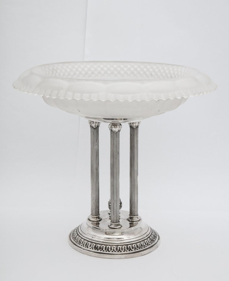 Sterling Silver Neoclassical Style Continental Silver '.800' Centerpiece For Sale