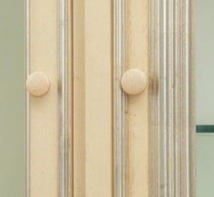 Neoclassical Style Cream & Silvered Breakfront