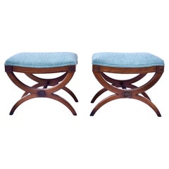 Neoclassical Style Curule Benches