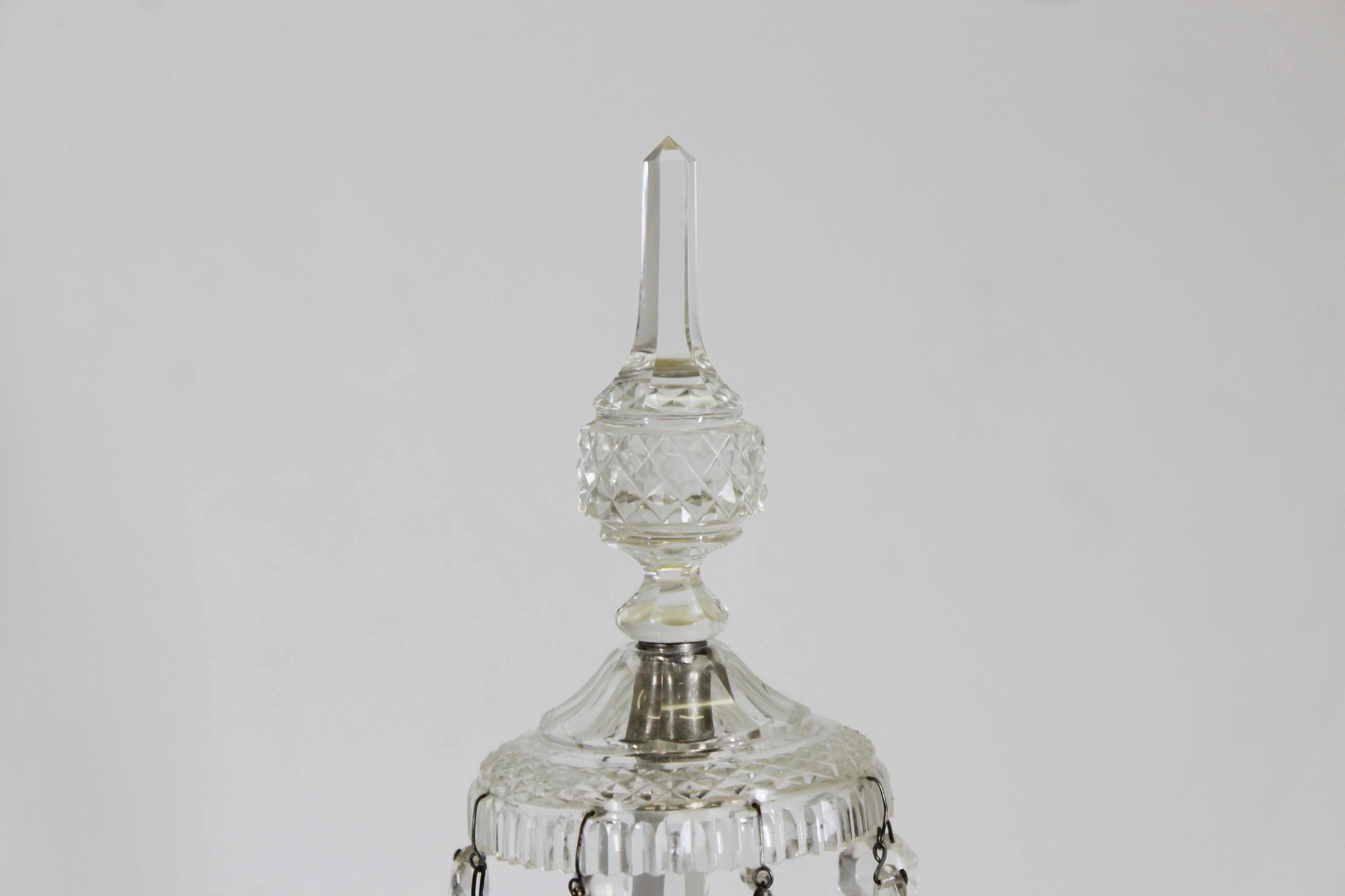 Neoclassical Style Czech Crystal Table Lamps 6