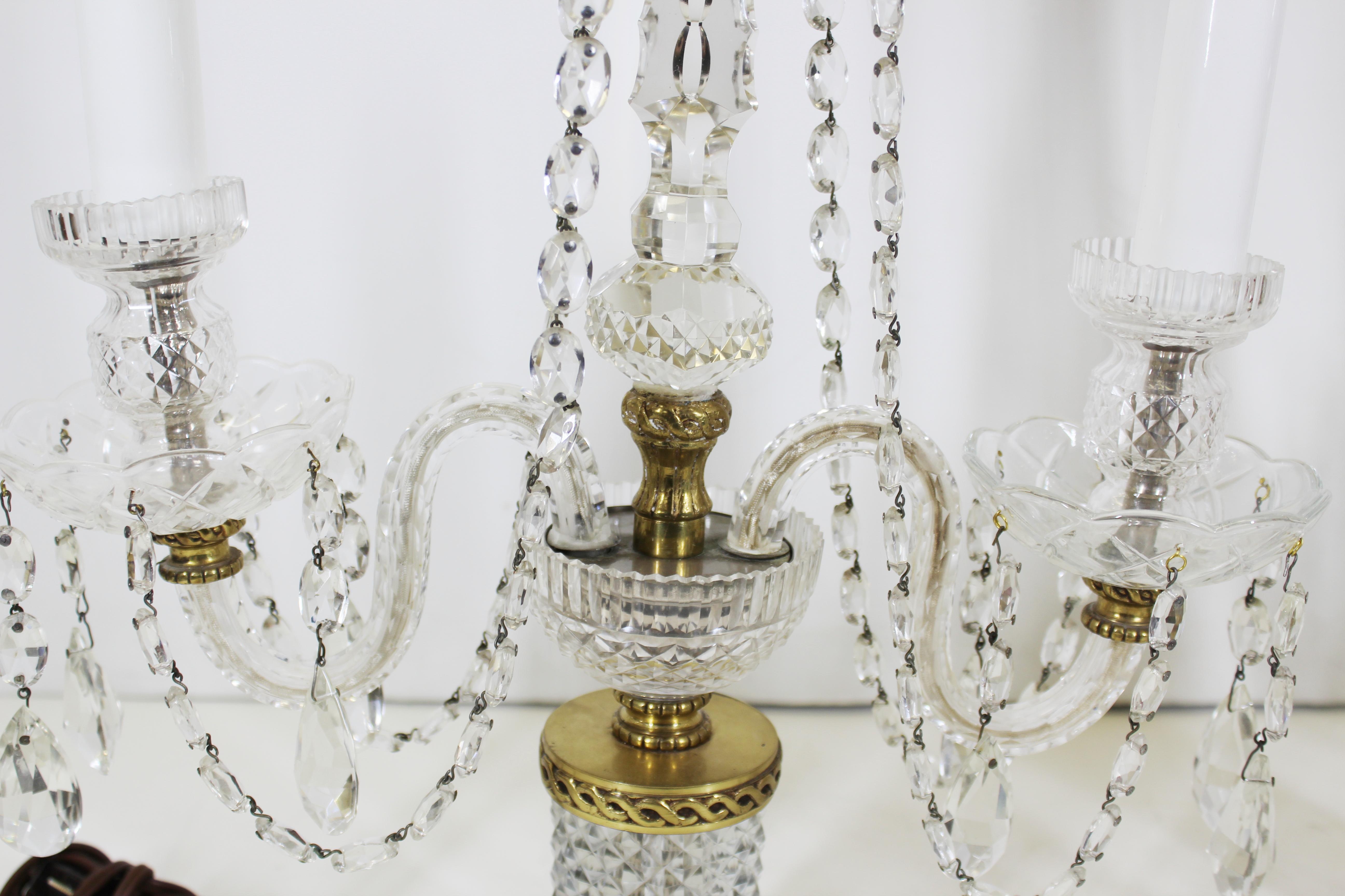 Neoclassical Style Czech Crystal Table Lamps 10