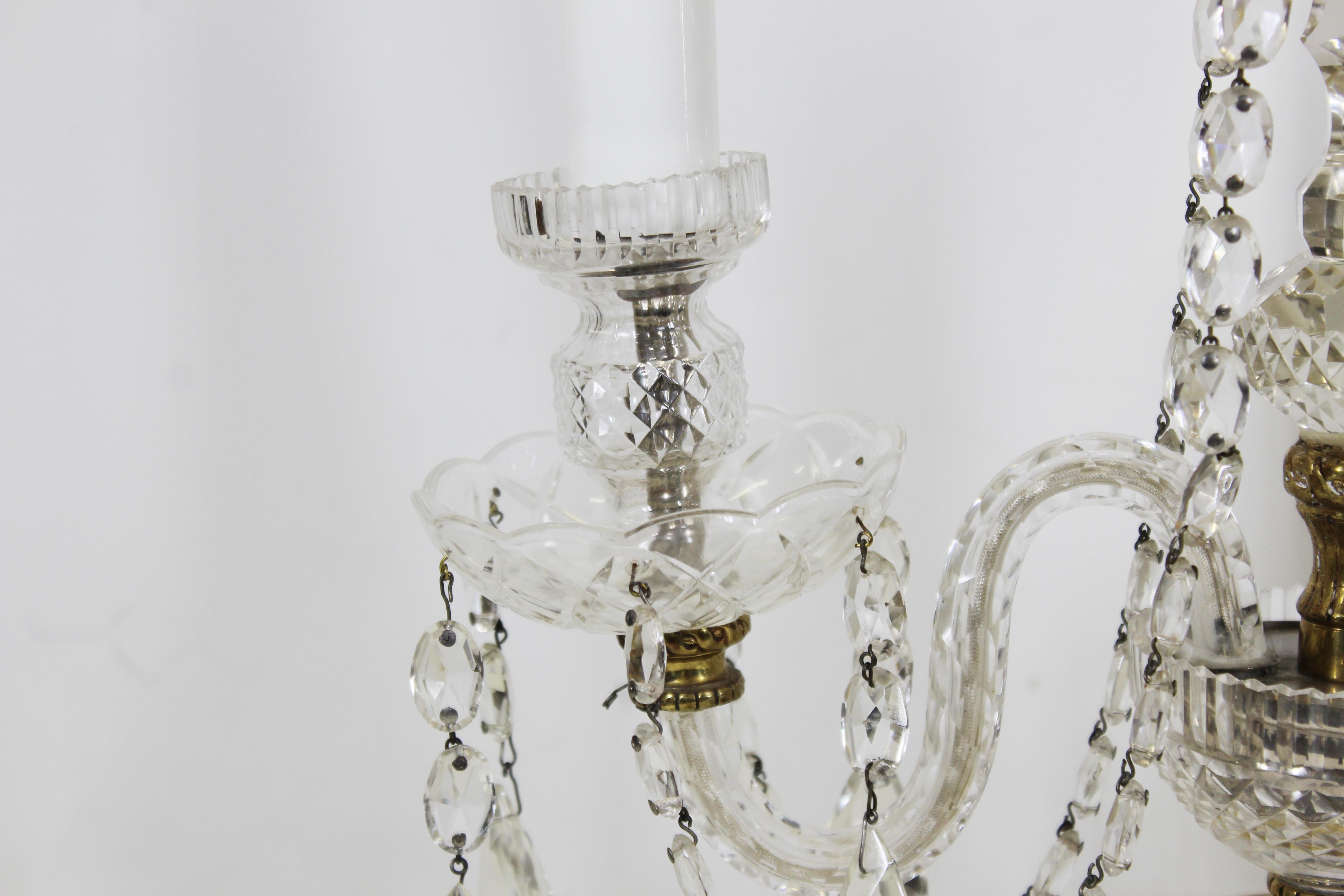 Neoclassical Style Czech Crystal Table Lamps 1
