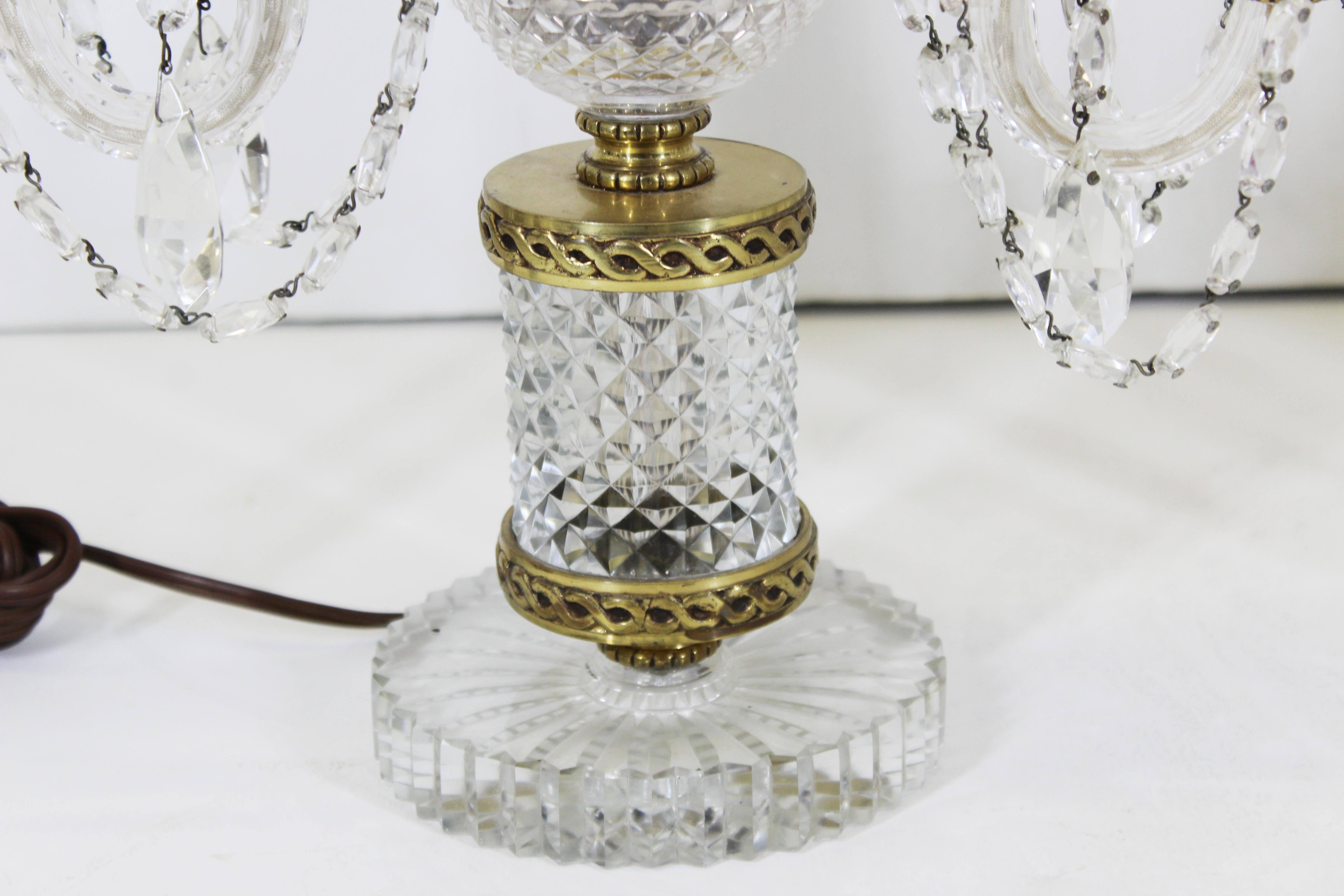 Neoclassical Style Czech Crystal Table Lamps 2