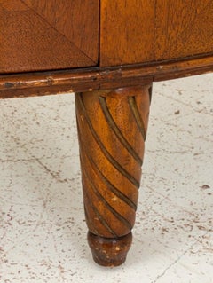 Neoclassical Style Demilune Cabinets, Pair