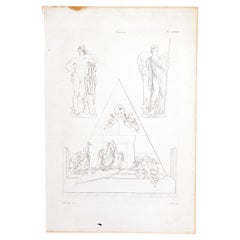 Neoclassical Style Etching Engraver Giuseppe Dala Drawing by Luigi Durantini