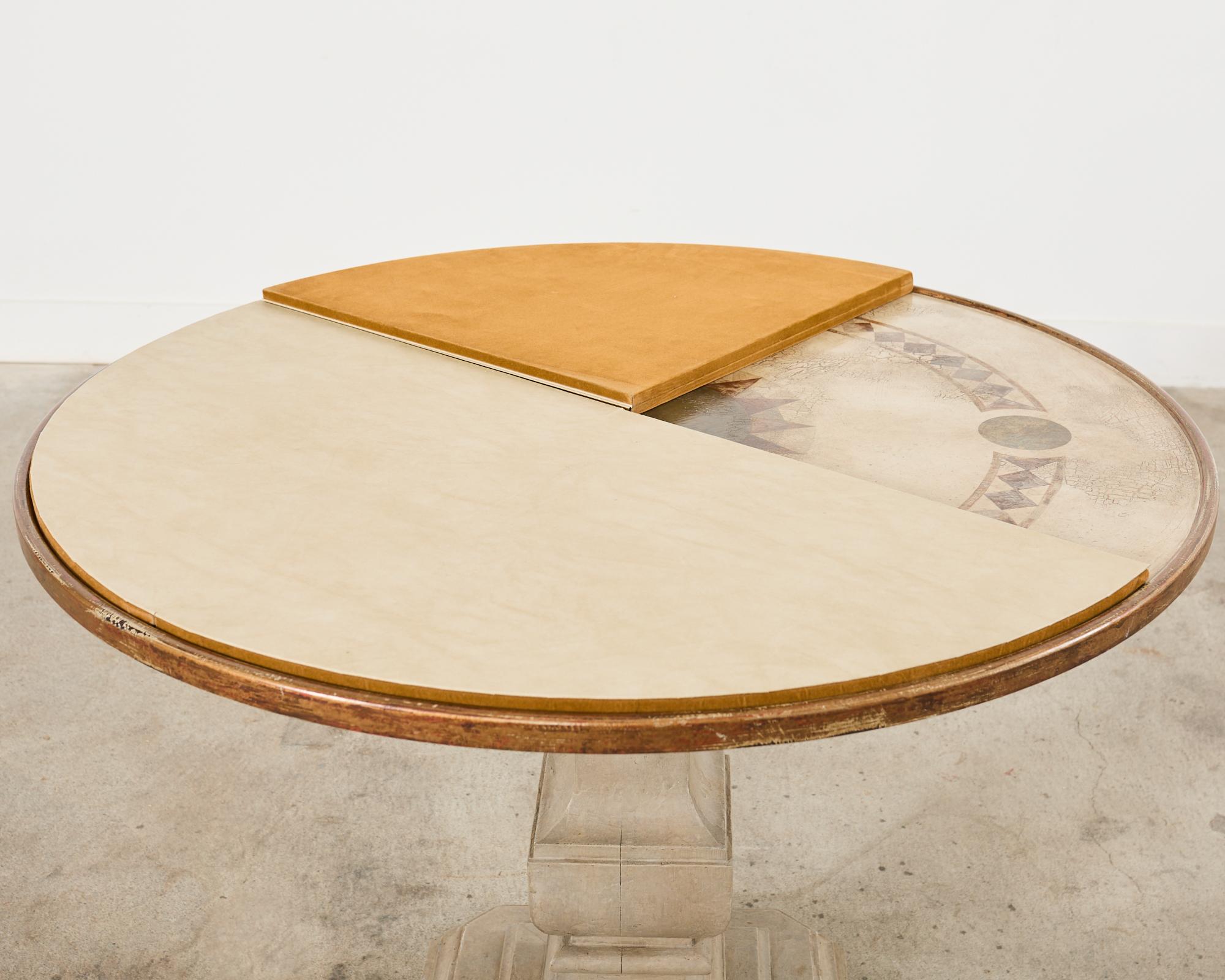 Neoclassical Style Faux Limestone Lacquered Center Table 13