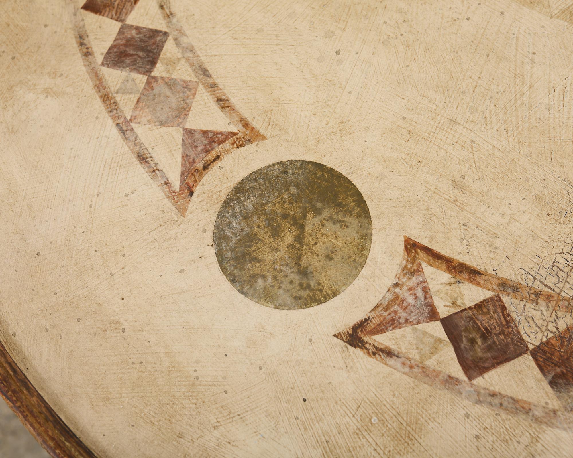 Neoclassical Style Faux Limestone Lacquered Center Table 3