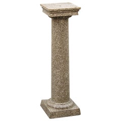 Used Neoclassical Style Faux-Painted Terracotta Pedestal