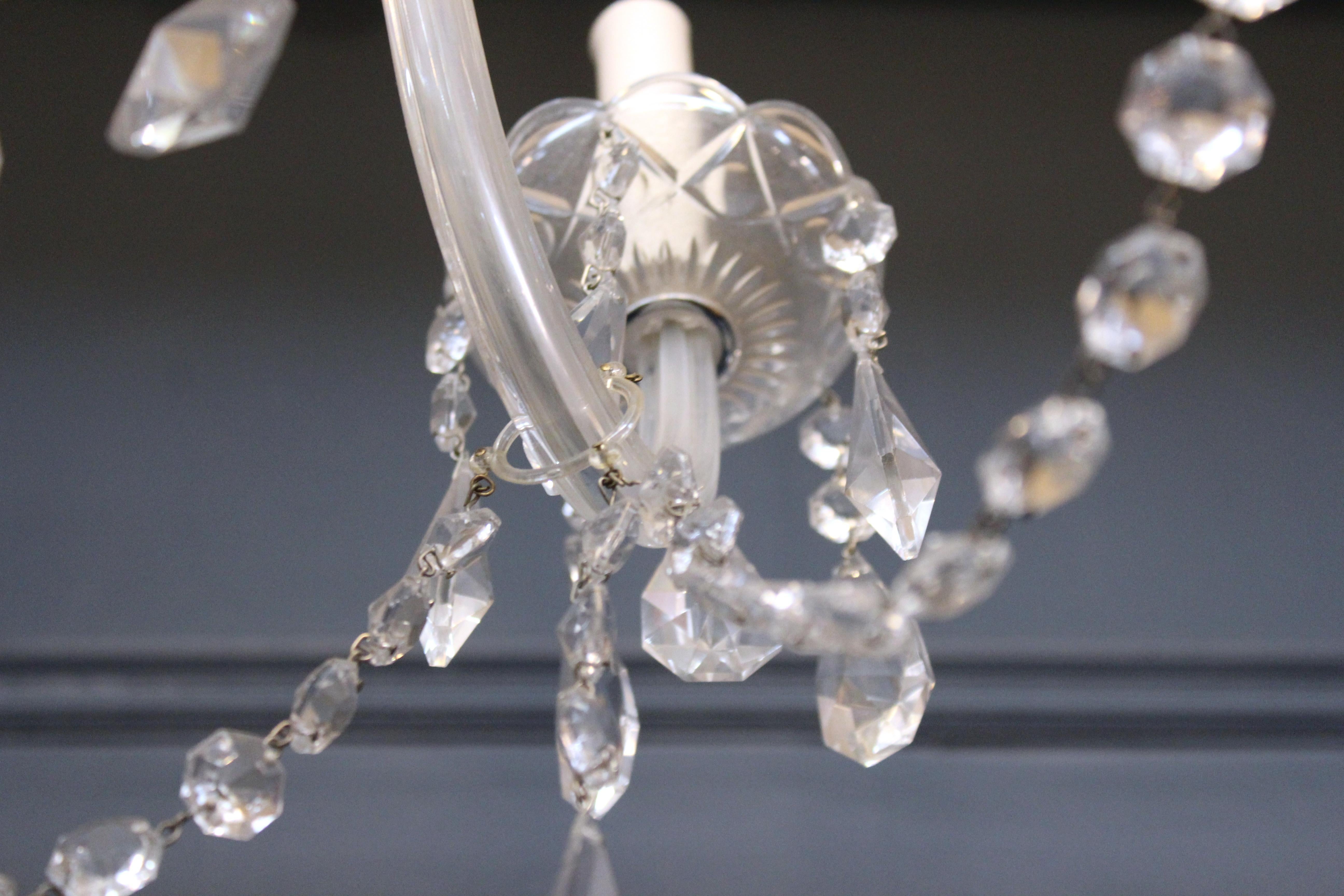 Neoclassical Style Five-Arm Crystal Chandelier 6