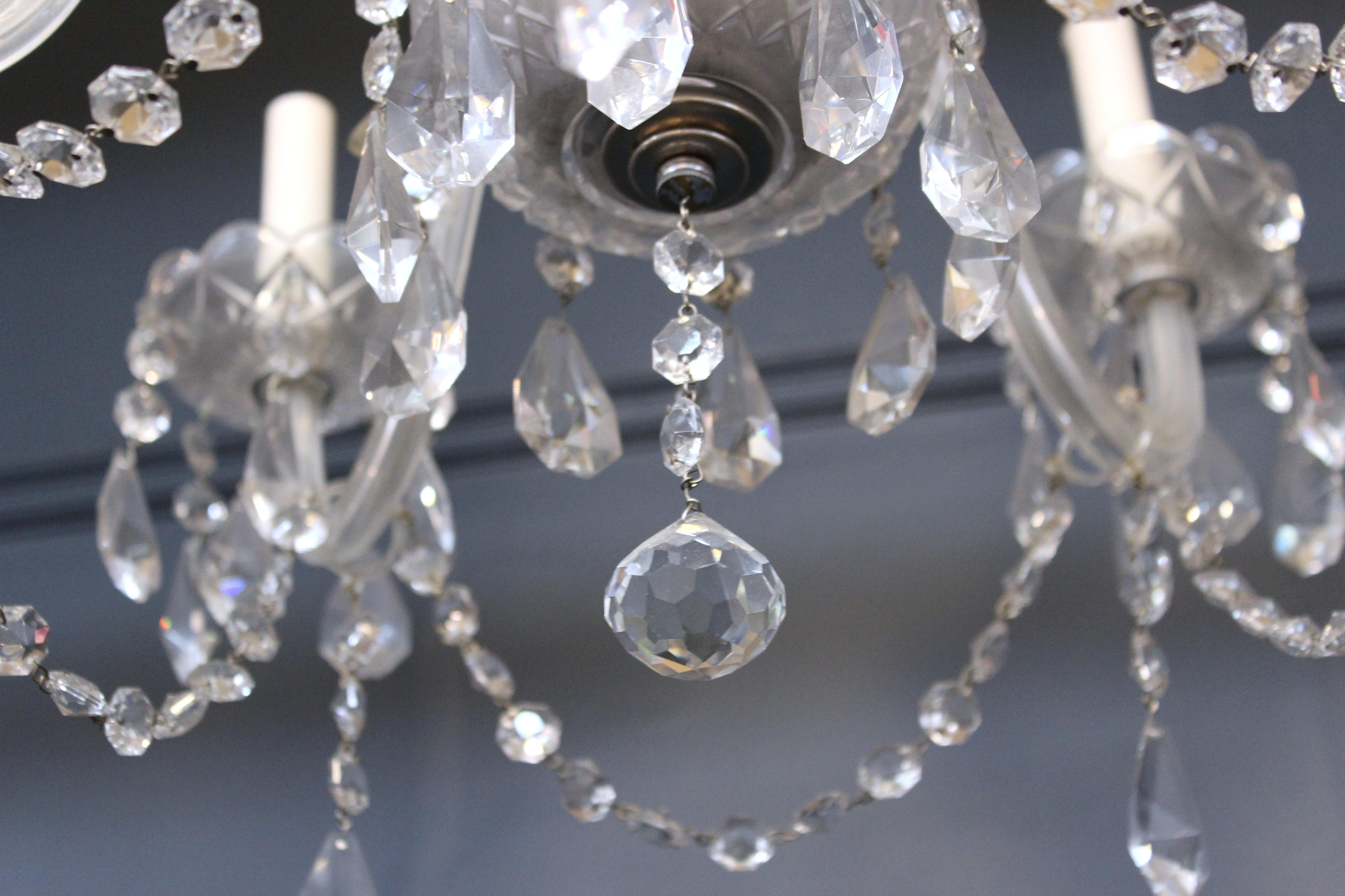 Neoclassical Style Five-Arm Crystal Chandelier 1