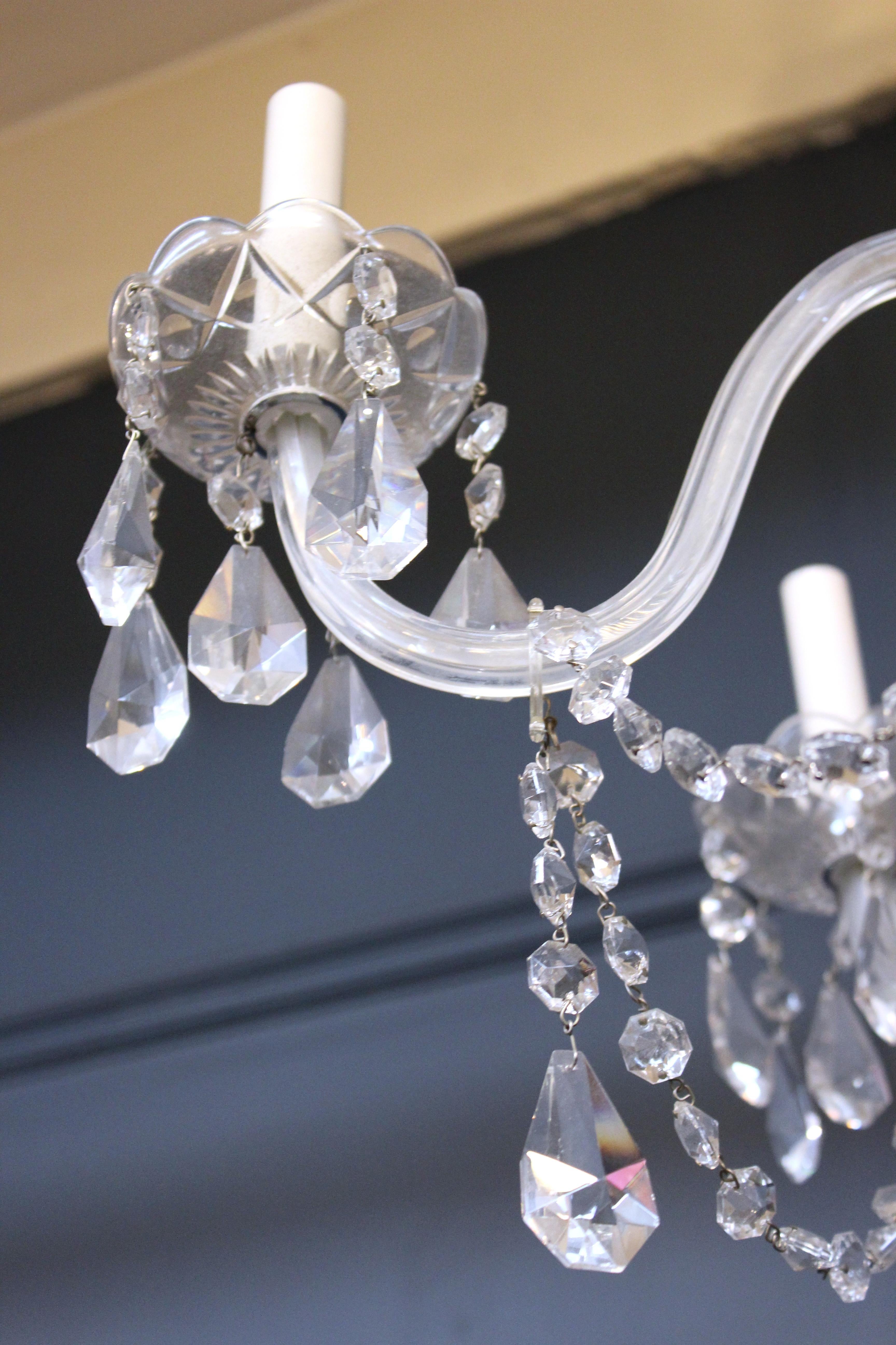 Neoclassical Style Five-Arm Crystal Chandelier 3