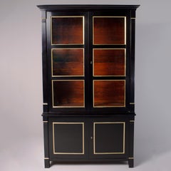 Neoclassical Style French Ebonised Bookcase