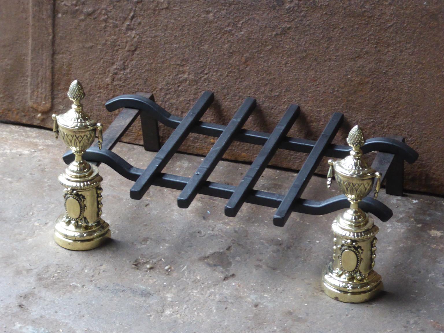 Napoleon III Style French Fire Grate, Fireplace Grate In Good Condition For Sale In Amerongen, NL