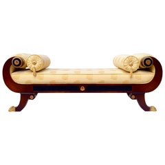 Vintage Neoclassical Style French Recamier or Daybed in the Style of Maitland Smith
