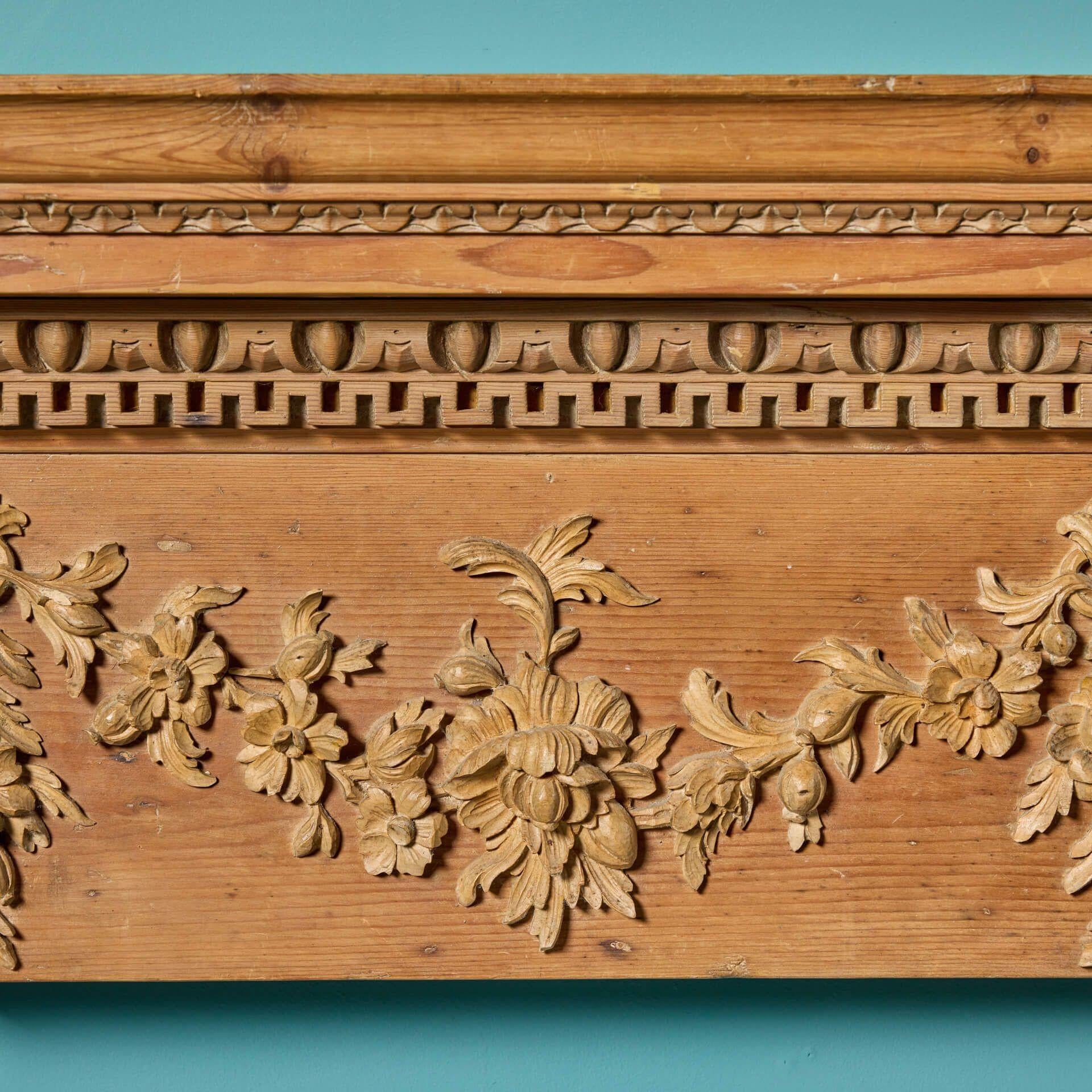 English Neoclassical Style Georgian Fire Mantel For Sale