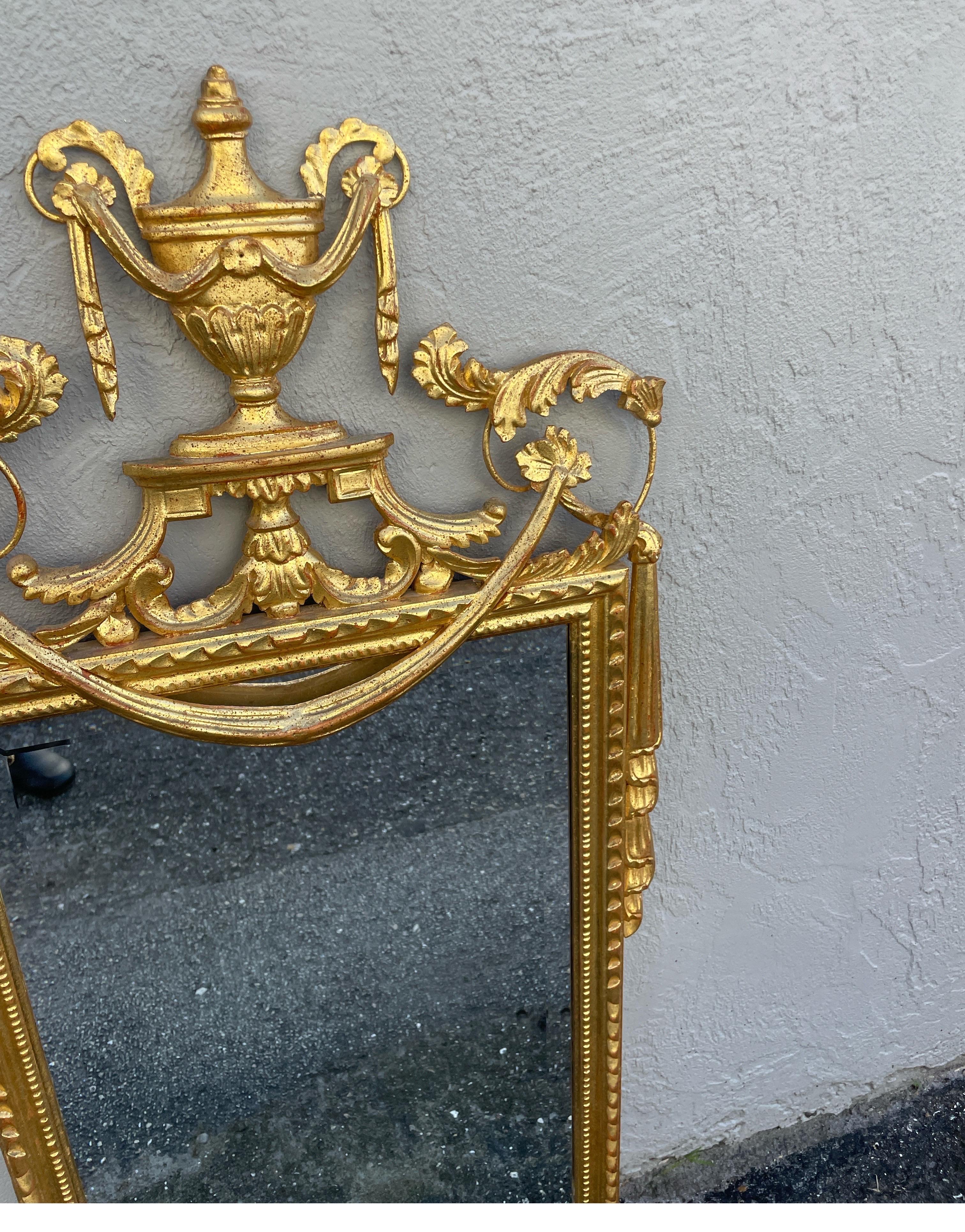 20th Century Neoclassical Style Gilded Mirror by La Barge For Sale