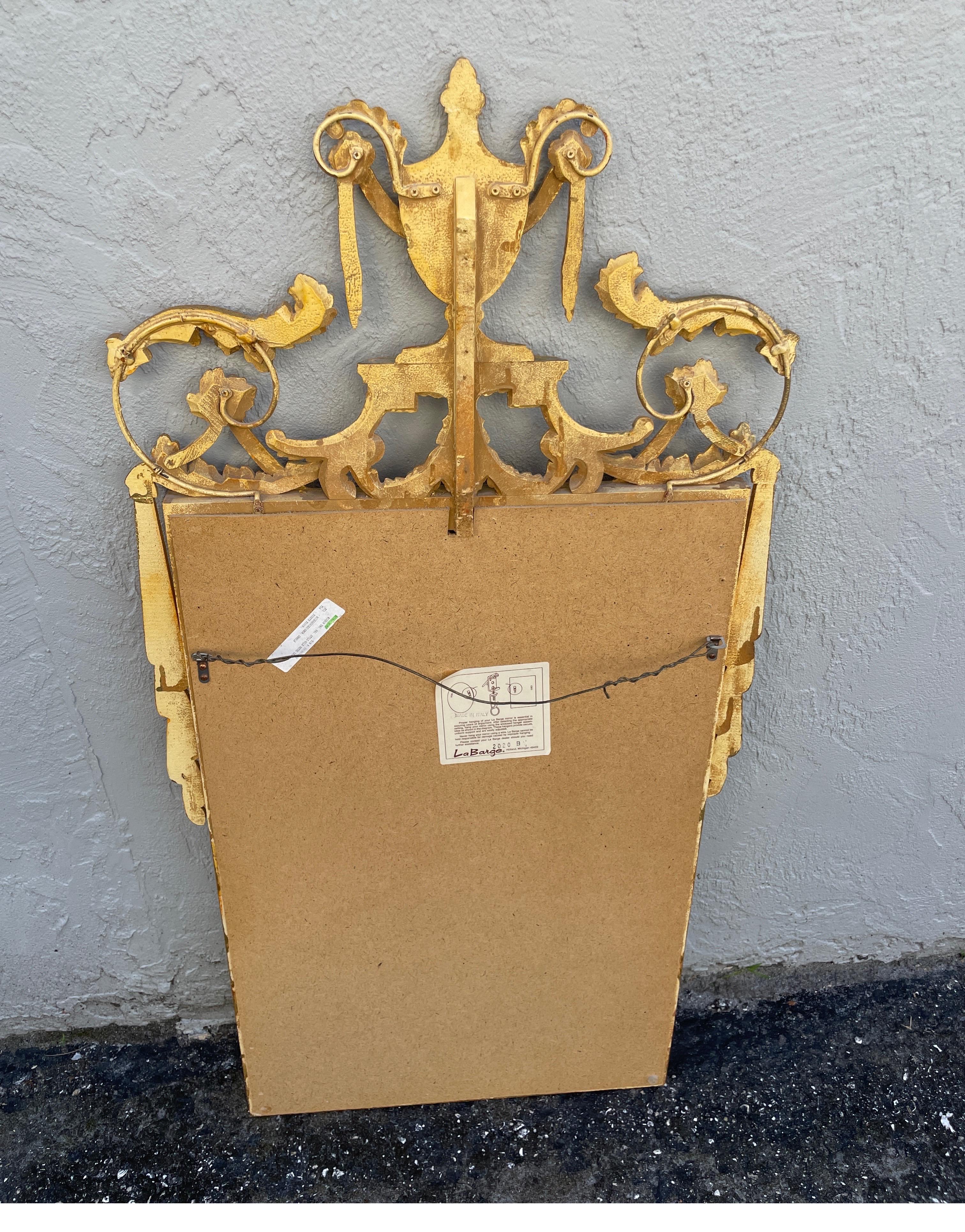 Neoclassical Style Gilded Mirror by La Barge For Sale 1