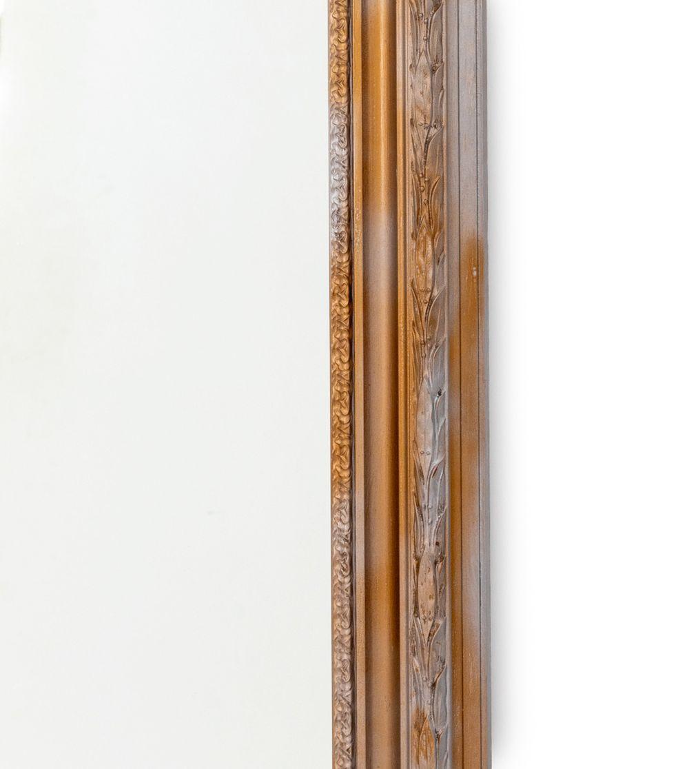 Néoclassique Neoclassical Style Gilt and Silvered Washed Mirror en vente