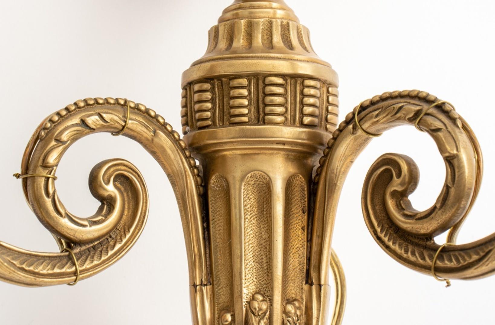 Neoclassical Style Gilt Bronze 2-Arm Sconces, Pair 1