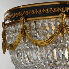 Neoclassical Style Gilt Bronze Flush Mount Fixture by Gherardo Degli Albizzi