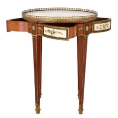 Neoclassical Style Gilt Bronze Mounted Wooden Side Table