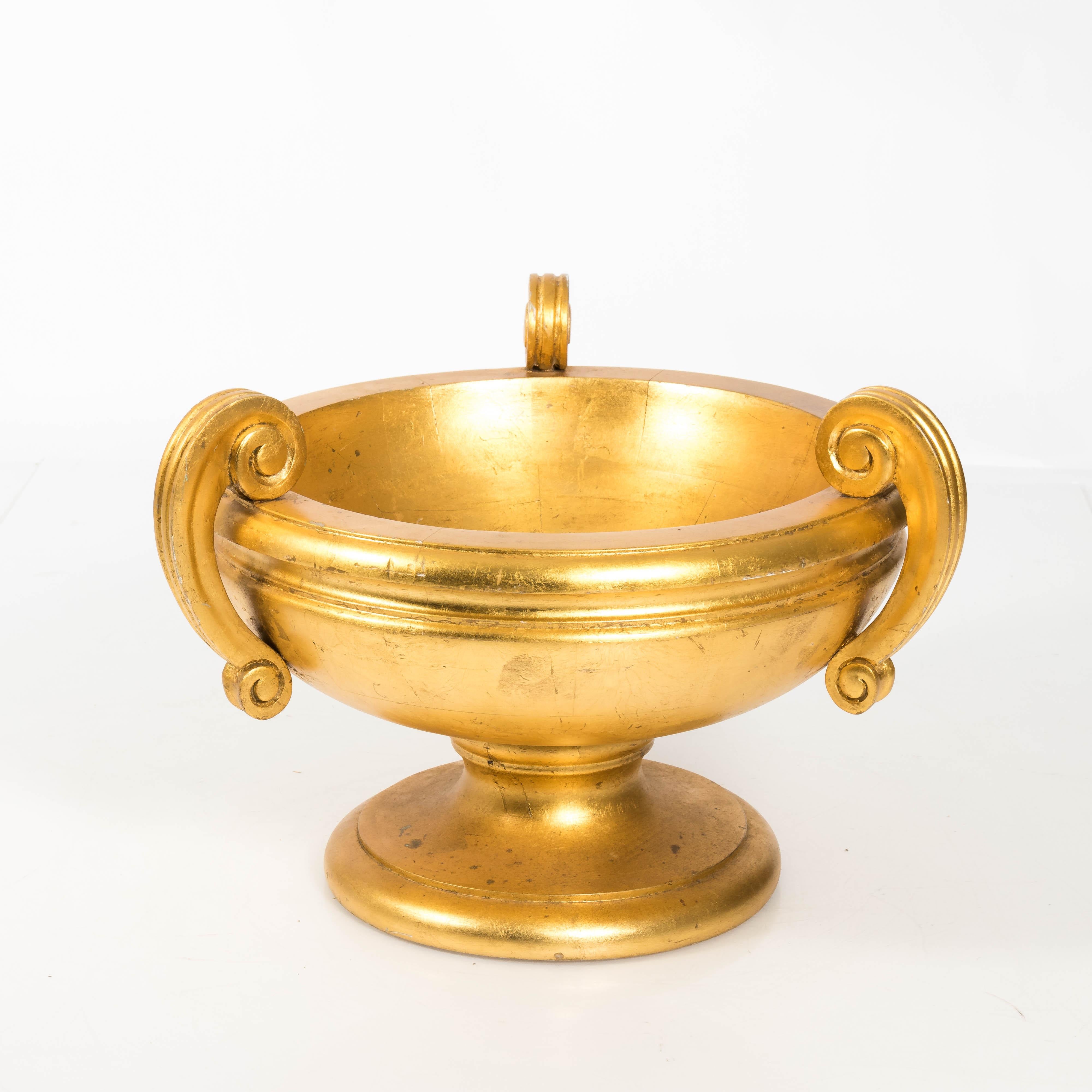 Neoclassical Style Gilt Wooden Bowl For Sale 5