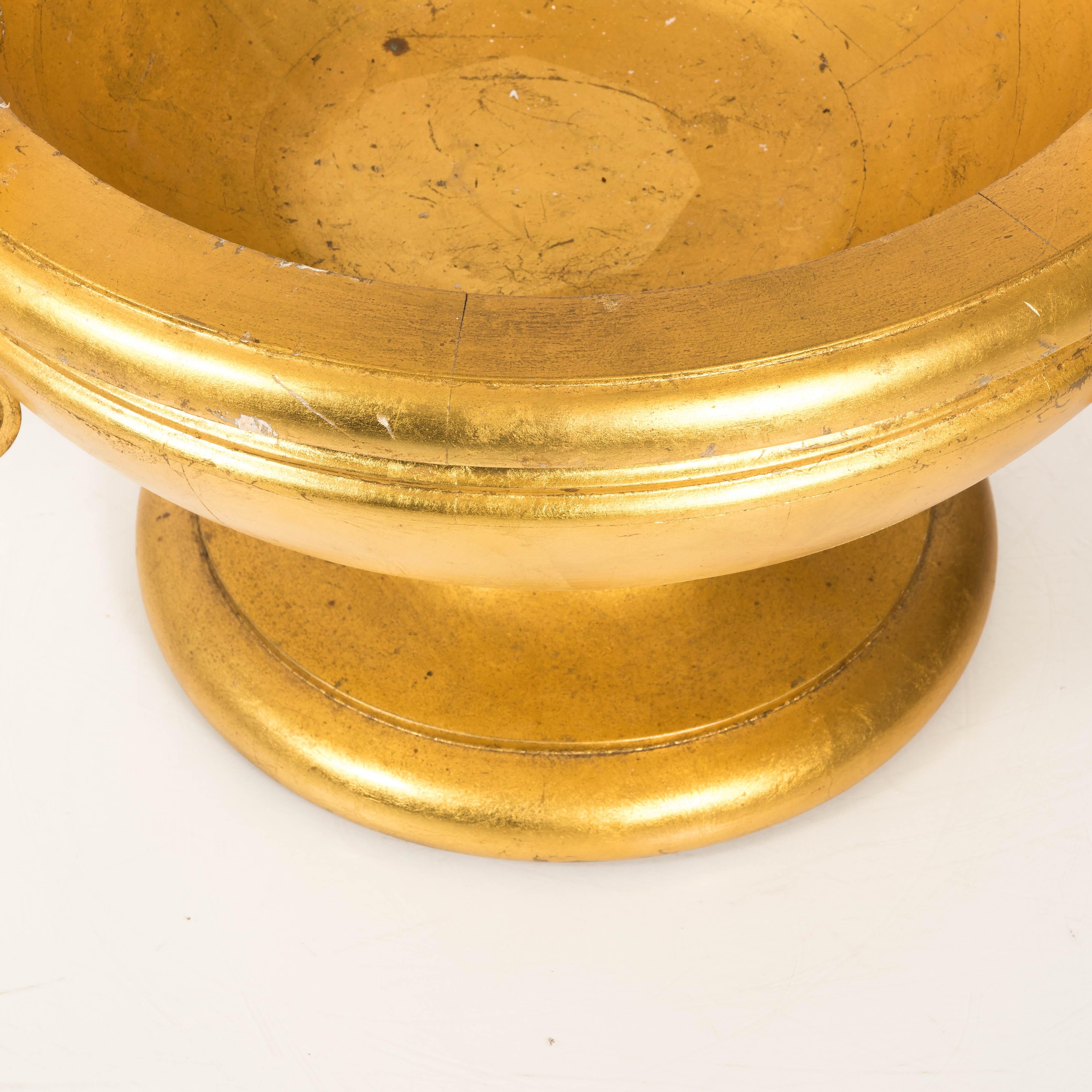 Neoclassical Style Gilt Wooden Bowl For Sale 1