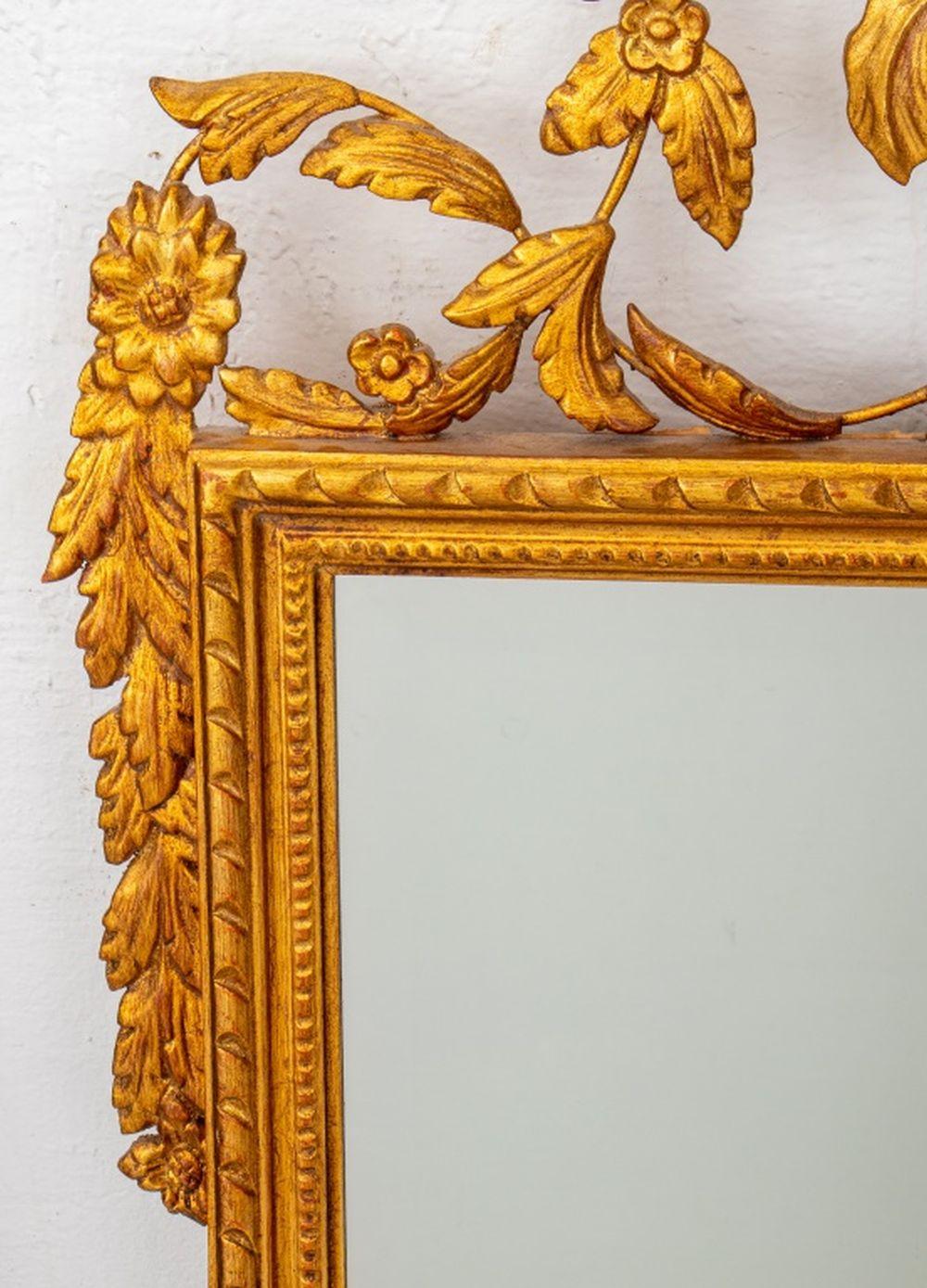 Neoclassical Style Giltwood Beveled Glass Mirror In Good Condition For Sale In Astoria, NY
