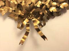 Neoclassical Style Gold Floral Mirror