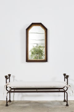 Neoclassical Style Italian Bronze Iron Backless Garden Bench Seat