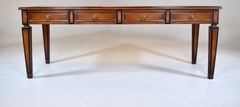 Neoclassical Style Italian Directoire Console Table, Rosso Verona Marble Top