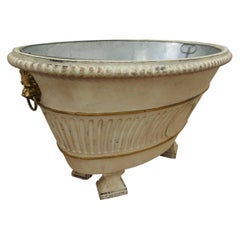 Retro Neoclassical Style Large Carved Wooden Bath