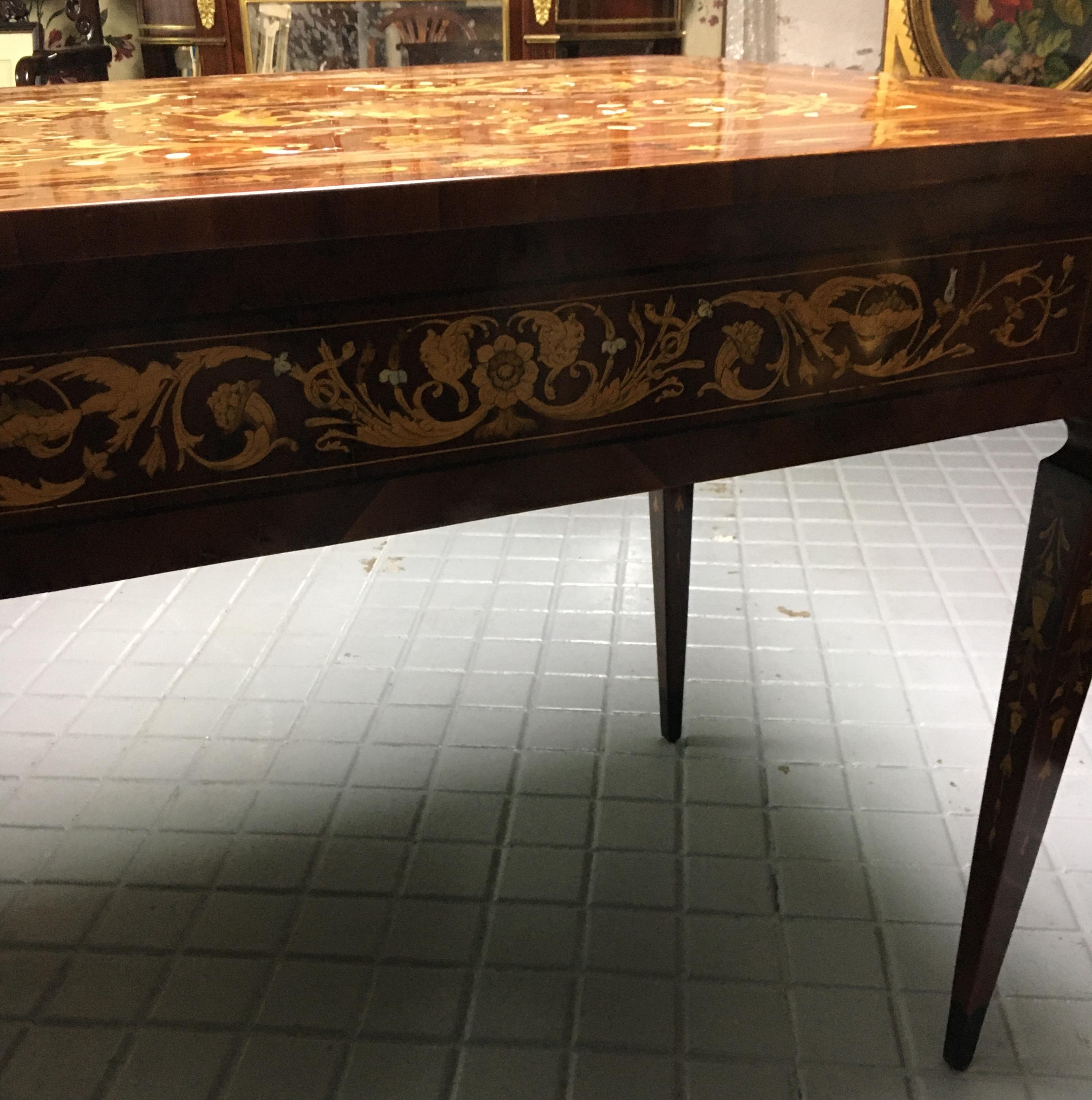 Wood Neoclassical Style Lombard Table, circa 1800 For Sale