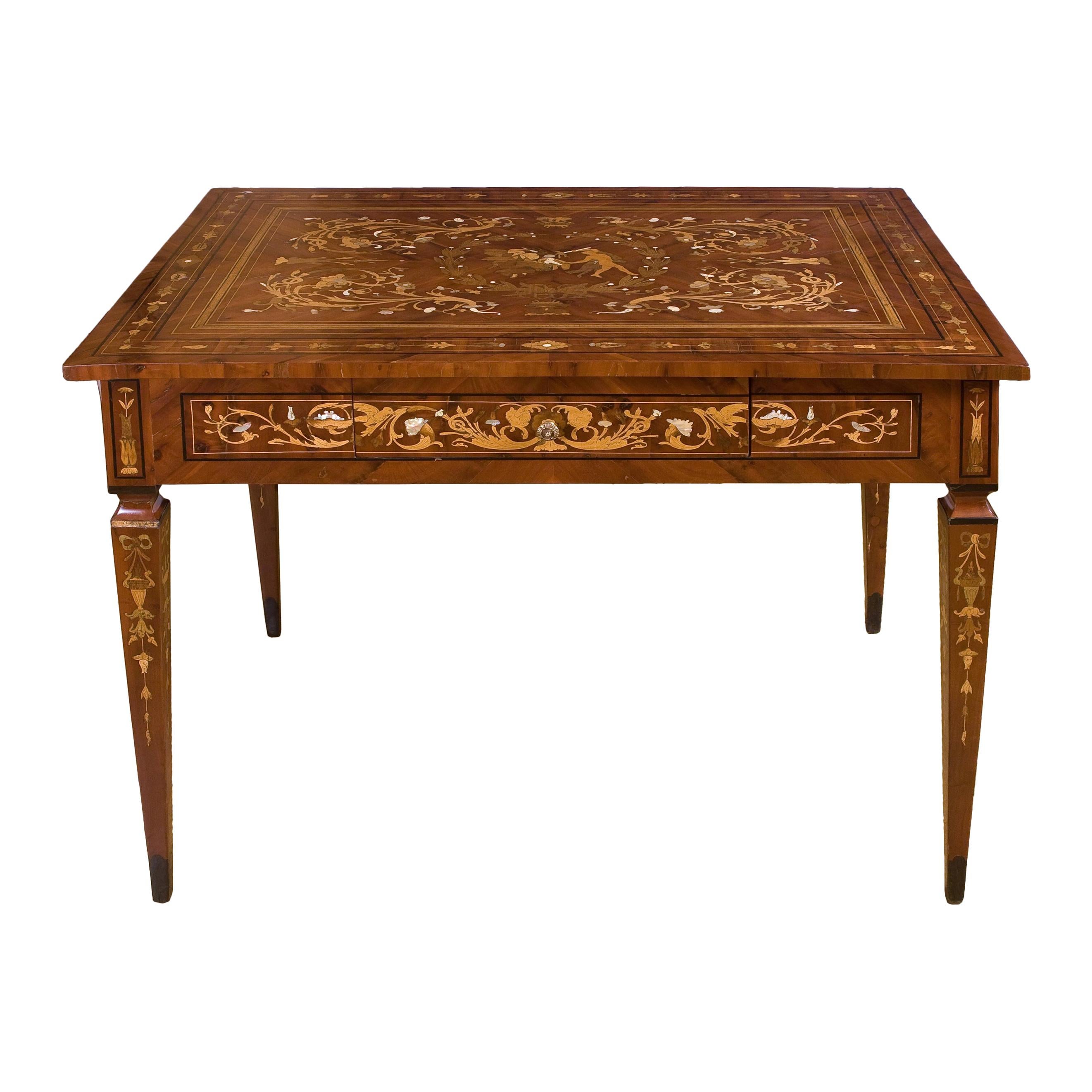 Lombardischer Tisch im neoklassischen Stil, um 1800