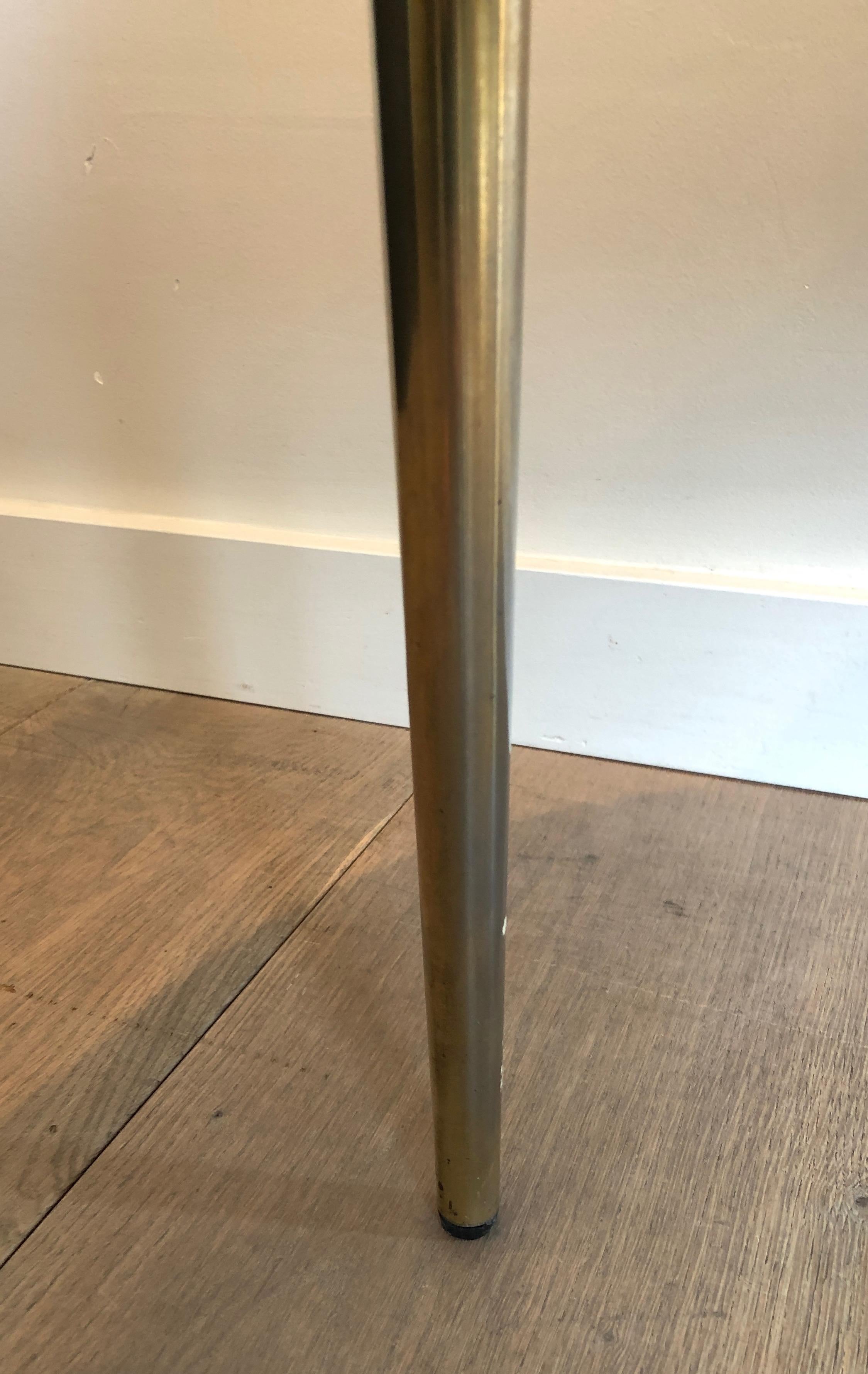 Dreibein-Gueridon im neoklassizistischen Stil aus Mahagoni, Messing und vergoldetem Metall, Französisch im Angebot 9