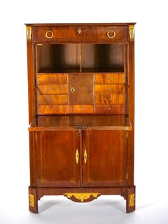 Neoclassical Style Mahogany Bronze Ormolu Mounted Secretaire
