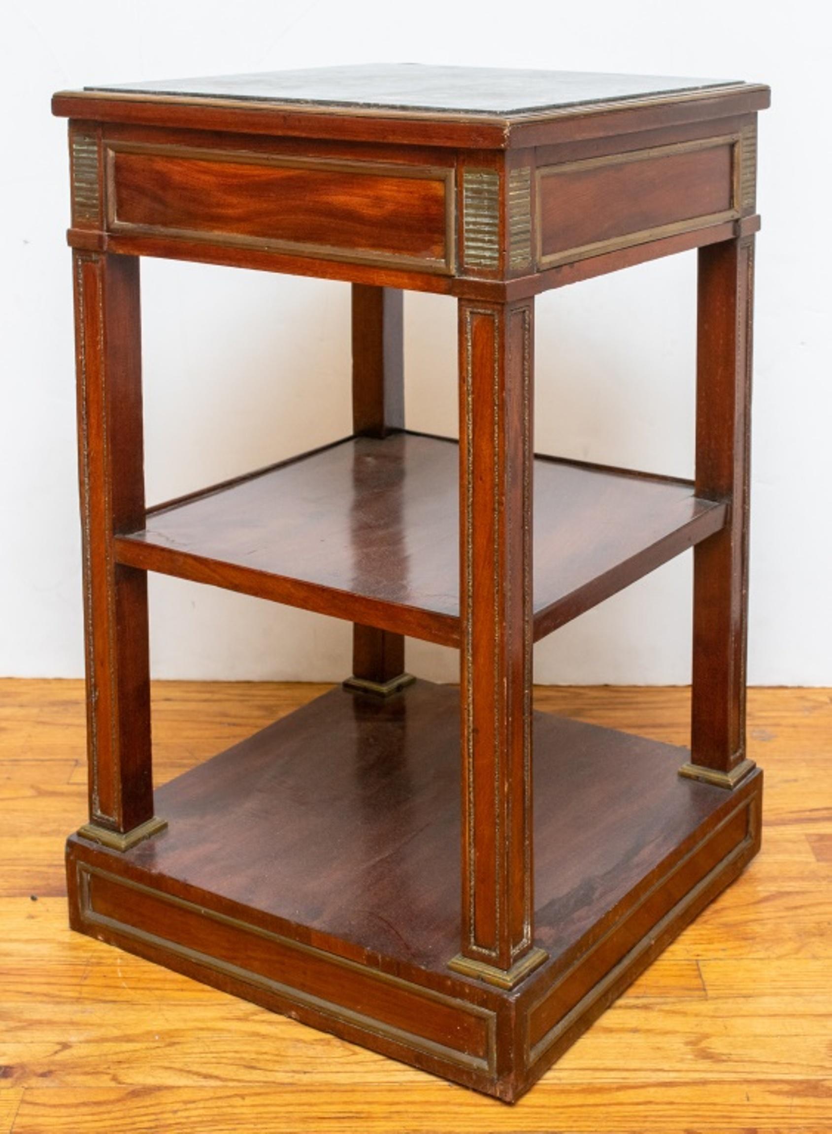 Neoclassical Style Mahogany Etagere Table For Sale 1
