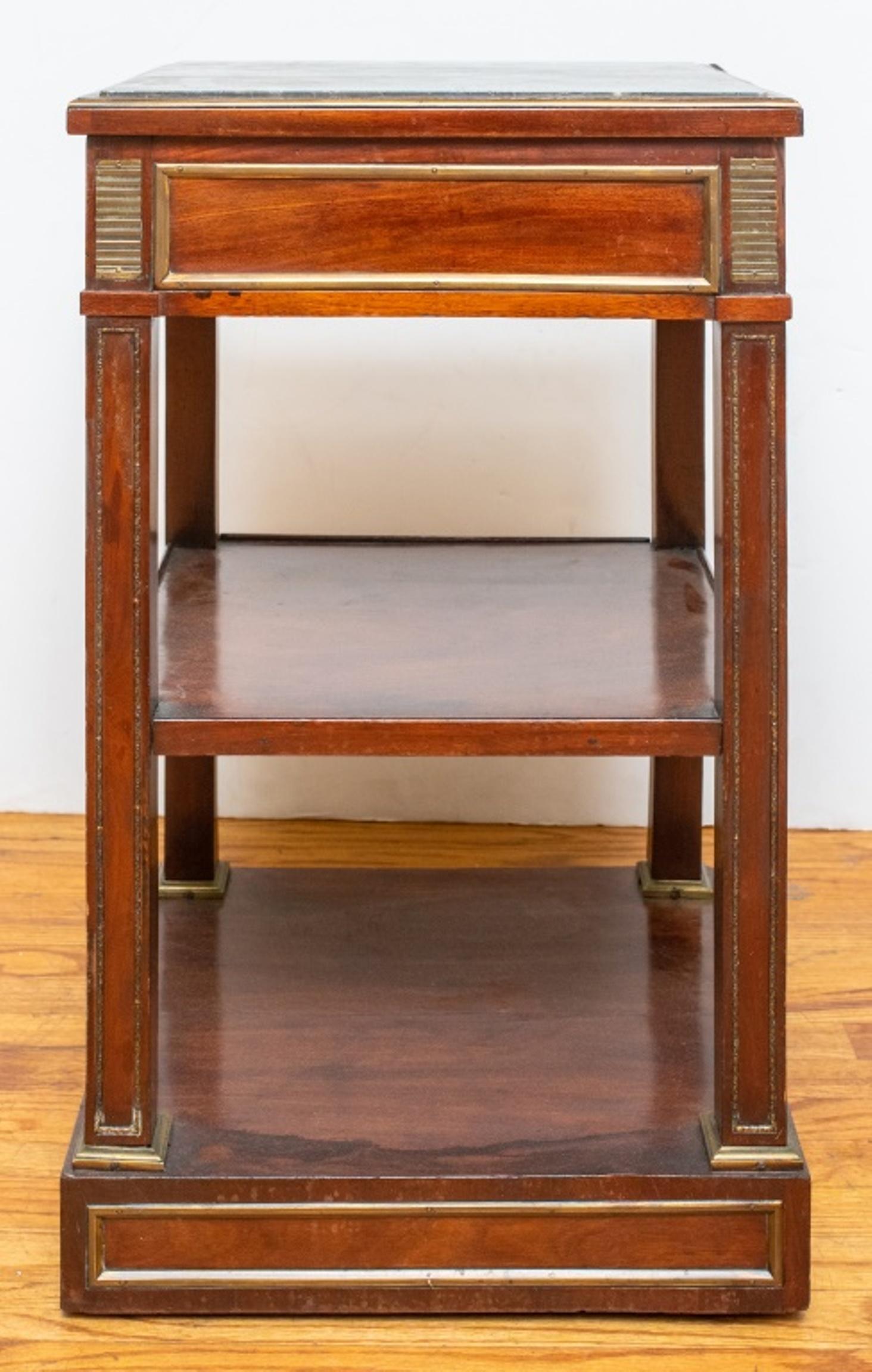 Neoclassical Style Mahogany Etagere Table For Sale 2