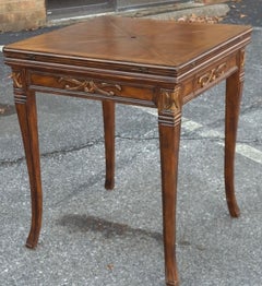 Neoclassical Style Mahogany Handkerchief Envelope Games Table